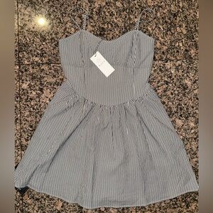 Wayf Striped Mini Dress with Pockets